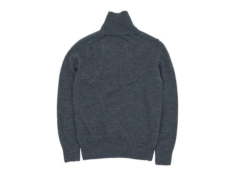 MHL. BRITISH MERINO SADDLE SLEEVE ROLL NECK KNIT 022CHARCOAL ̥󥺡
