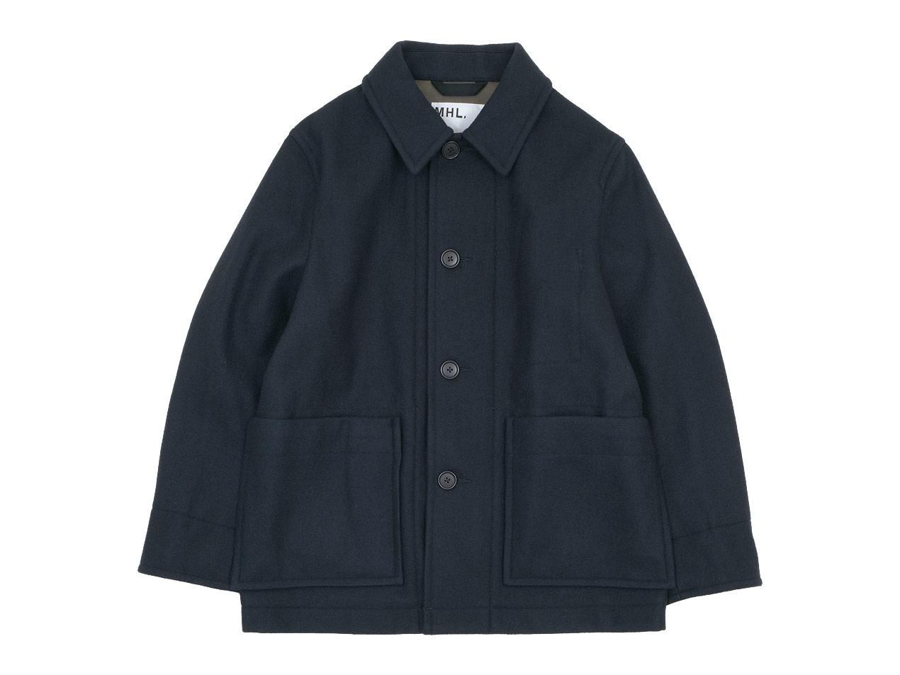 MHL. BASIC WOOL MELTON COAT 121NAVY 〔メンズ〕 MHL.通販・取扱い ...