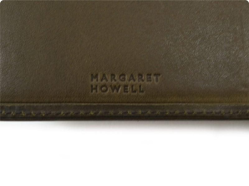 MARGARET HOWELL x PORTER OIL LEATHER FOLDED WALLET 182OLIVE