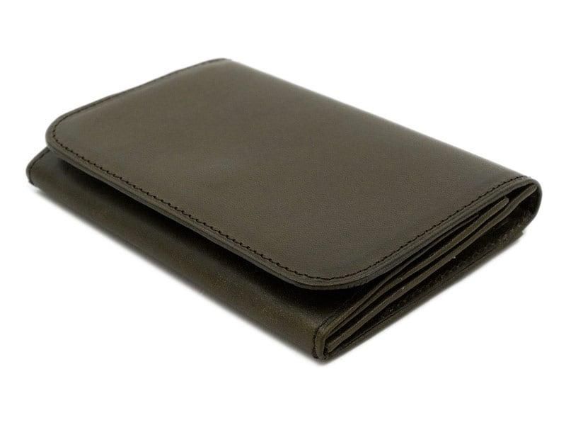 MARGARET HOWELL x PORTER OIL LEATHER CARD CASE 182OLIVE