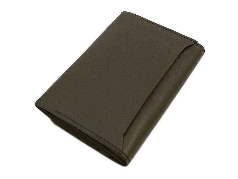 MARGARET HOWELL x PORTER OIL LEATHER CARD CASE 182OLIVE
