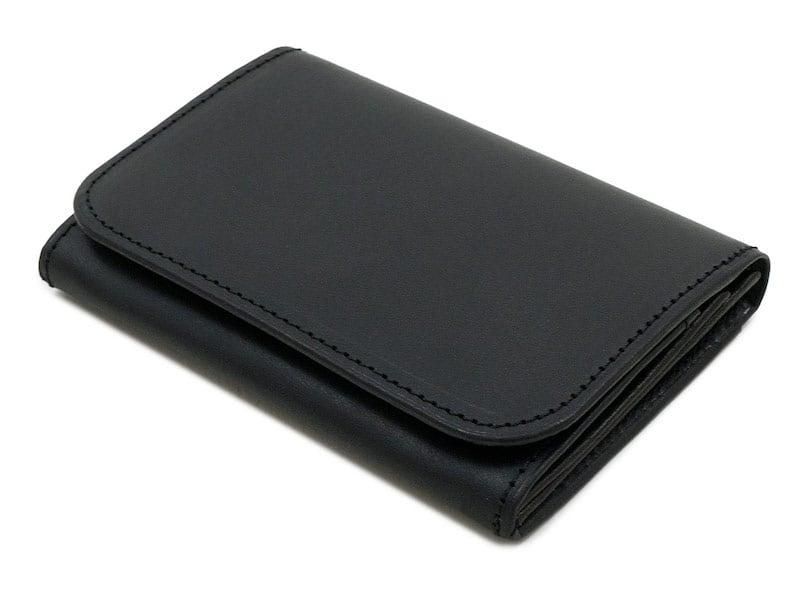 MARGARET HOWELL x PORTER OIL LEATHER CARD CASE 010BLACK