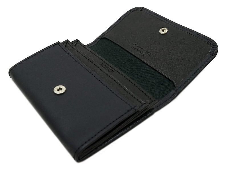 MARGARET HOWELL x PORTER OIL LEATHER CARD CASE 010BLACK