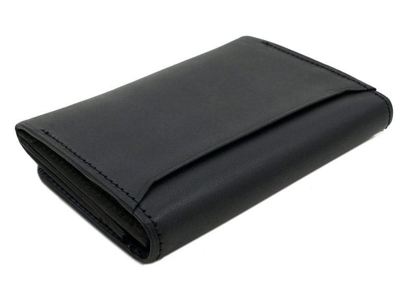 MARGARET HOWELL x PORTER OIL LEATHER CARD CASE 010BLACK