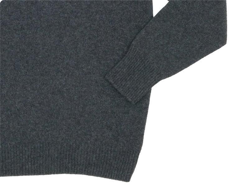 MARGARET HOWELL MERINO CASHMERE CREW KNIT 023CHARCOAL 〔メンズ