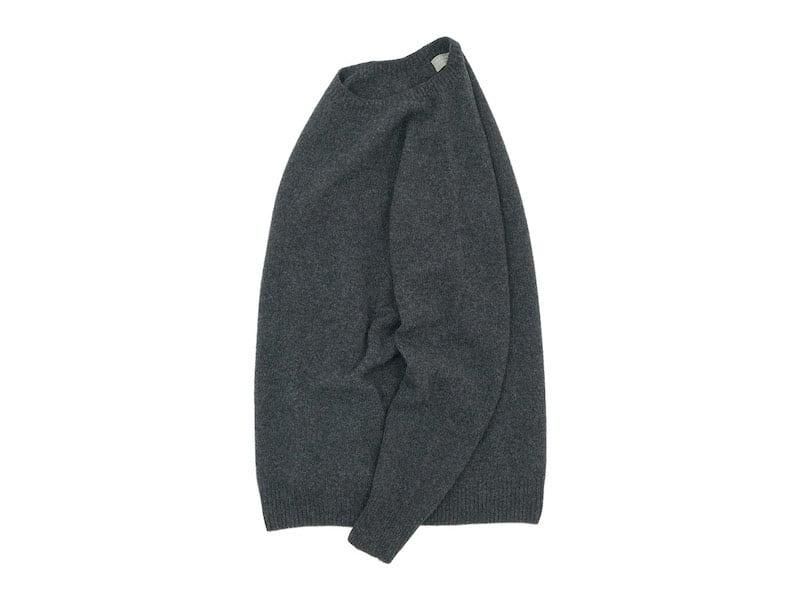 MARGARET HOWELL MERINO CASHMERE CREW KNIT 023CHARCOAL ̥󥺡