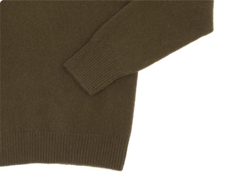 MARGARET HOWELL MERINO CASHMERE ROLL NECK KNIT 171OLIVE BROWN ̥󥺡