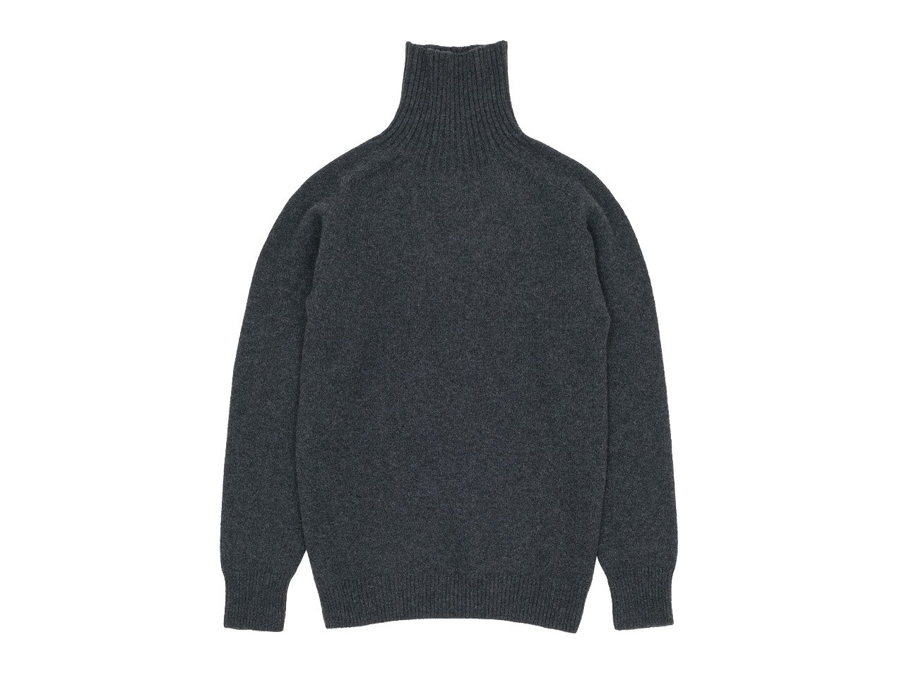MARGARET HOWELL MERINO CASHMERE ROLL NECK KNIT 023CHARCOAL 〔メンズ〕