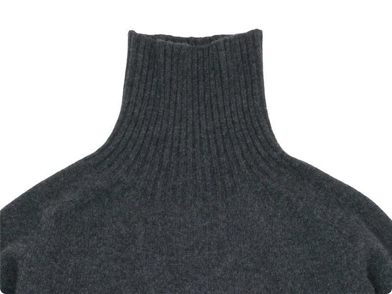MARGARET HOWELL MERINO CASHMERE ROLL NECK KNIT 023CHARCOAL ̥󥺡