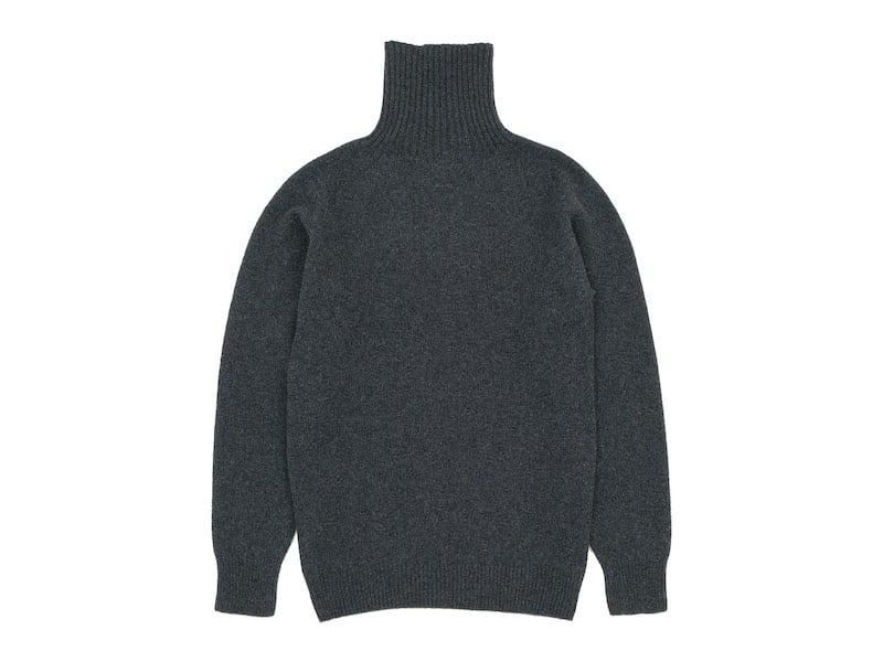 MARGARET HOWELL MERINO CASHMERE ROLL NECK KNIT 023CHARCOAL ̥󥺡