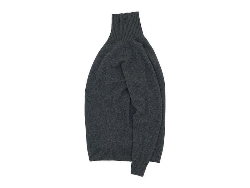MARGARET HOWELL MERINO CASHMERE ROLL NECK KNIT 023CHARCOAL ̥󥺡