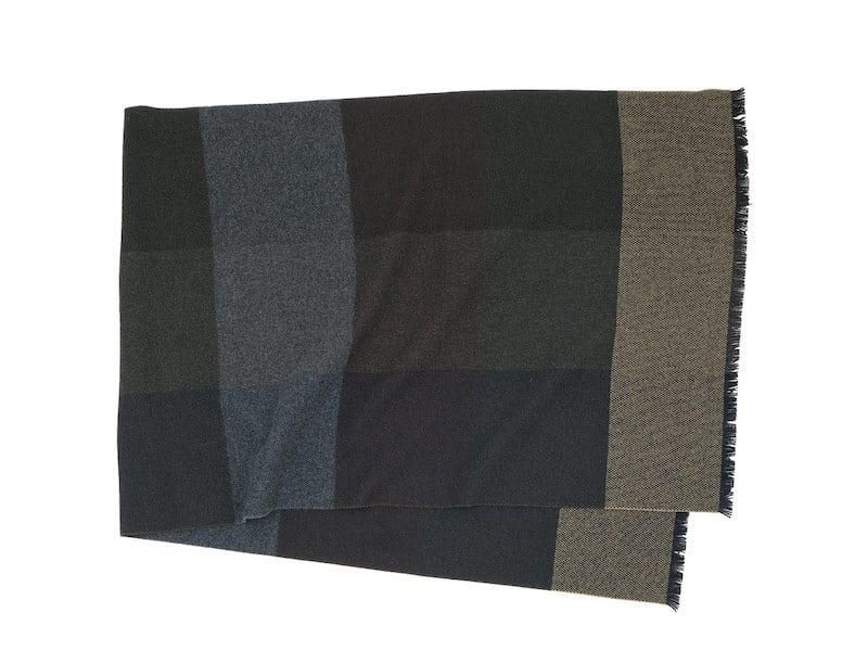 MARGARET HOWELL BLOCK CHECK SCARF