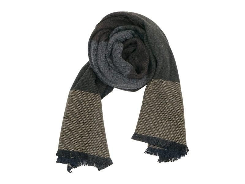 MARGARET HOWELL BLOCK CHECK SCARF