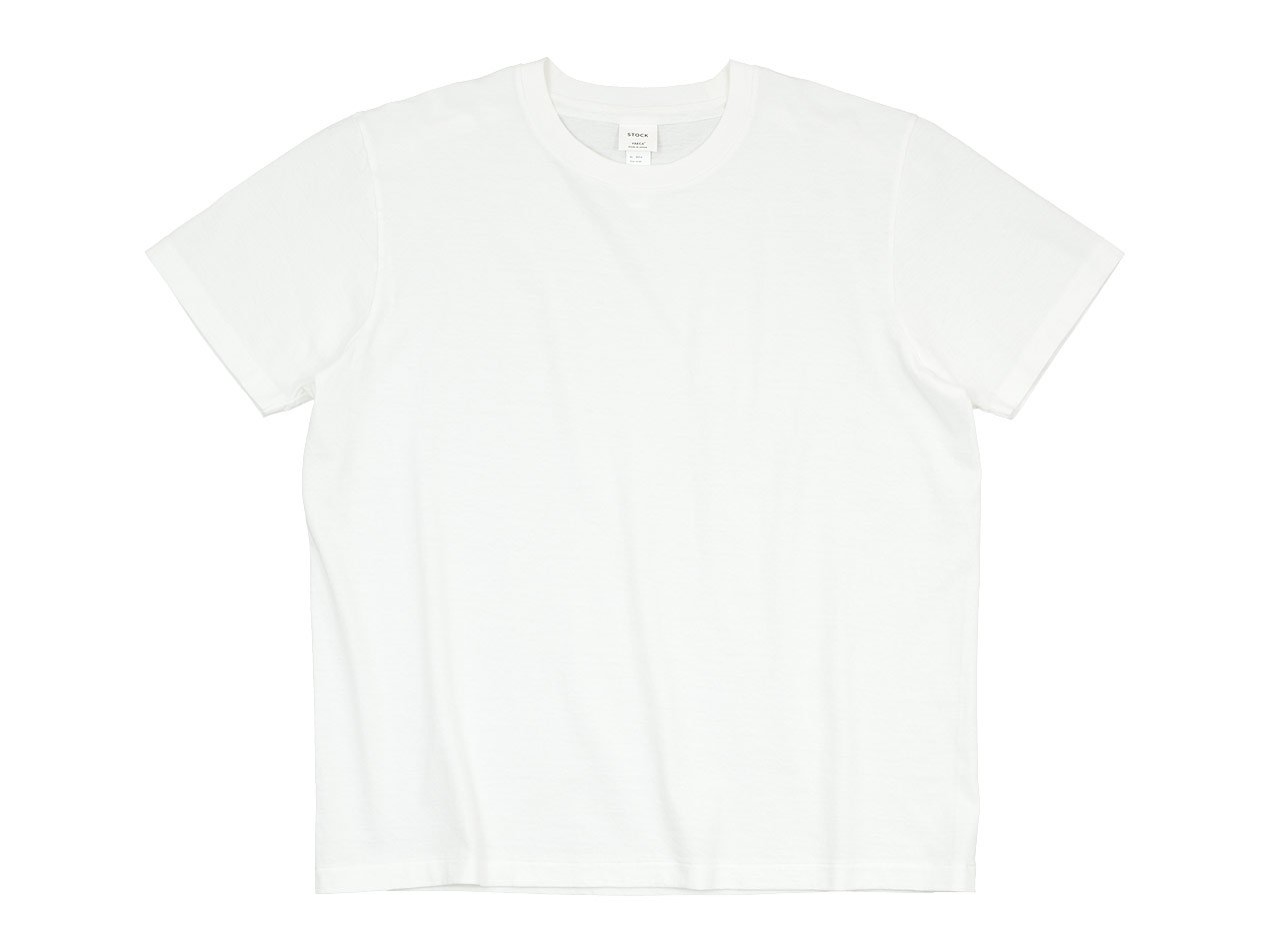 YAECA STOCK クルーネック 半袖Tシャツ WHITE 〔メンズ〕