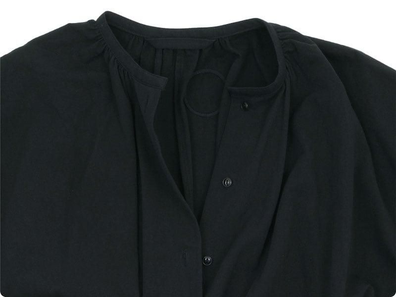 Atelier d'antan Meurentʥࡼ dolman gathered one-piece BLACK