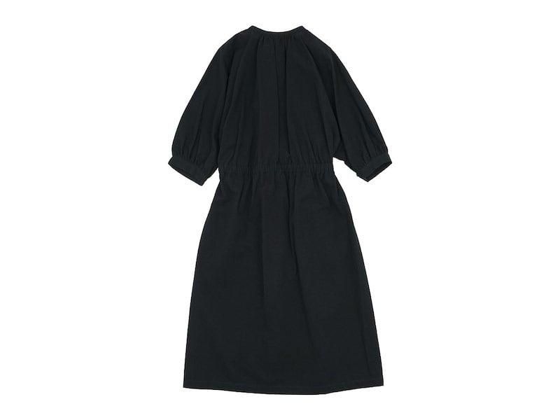 Atelier d'antan Meurentʥࡼ dolman gathered one-piece BLACK