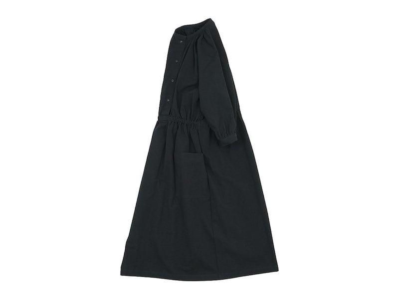 Atelier d'antan Meurentʥࡼ dolman gathered one-piece BLACK