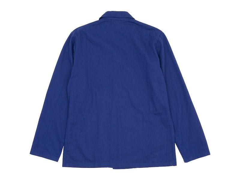 【濃紺】モールスキン フレンチワークジャケット ビンテージ 身幅61cm 木更津 古着屋 Tsumiki」French work moleskin jacket 茄子紺