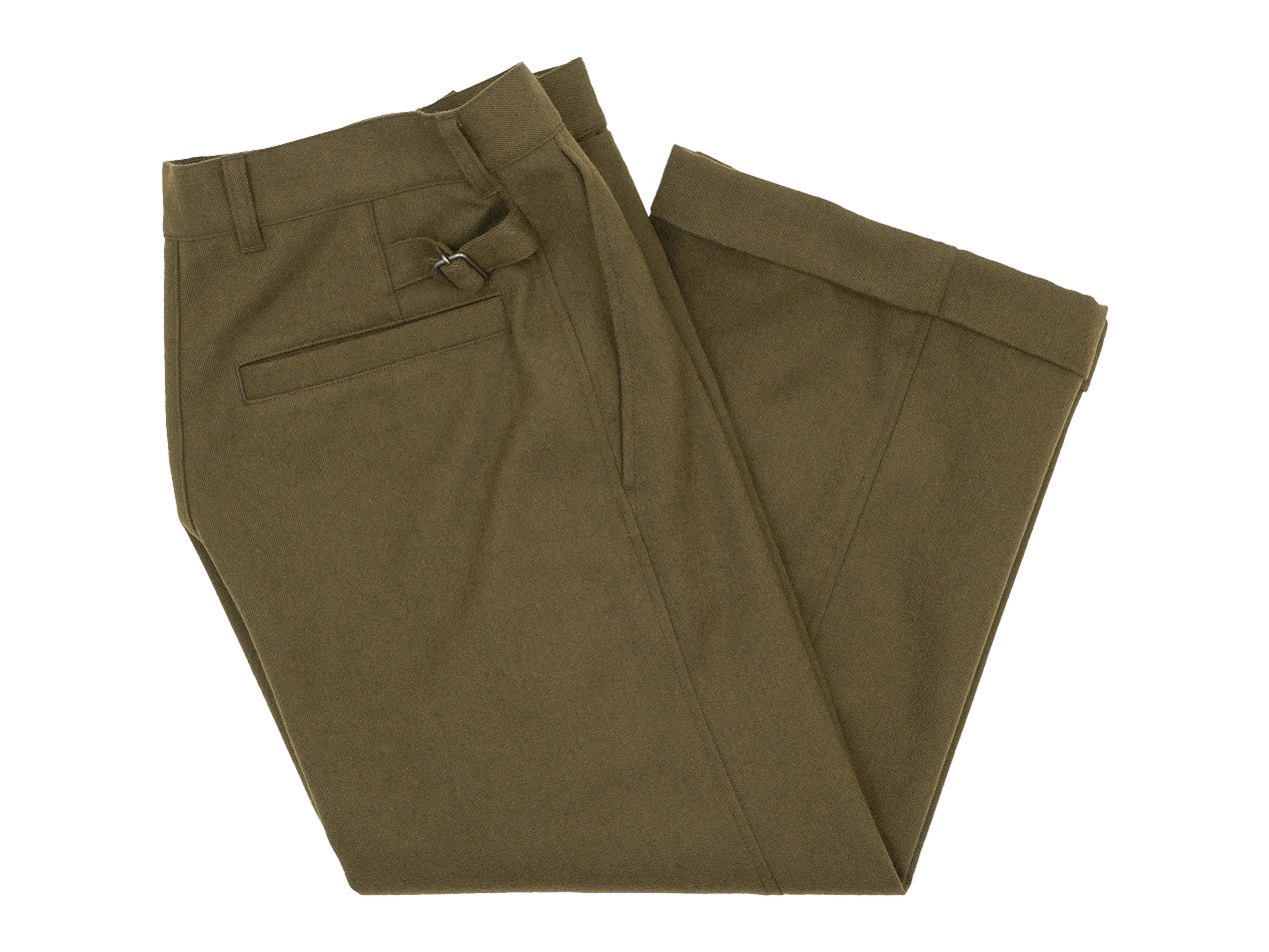 MHL. WOOL COTTON DRILL TROUSERS 180OLIVE ̥ǥ