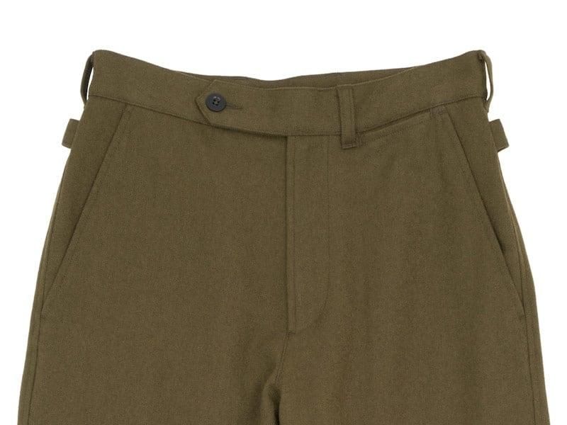 MHL. WOOL COTTON DRILL TROUSERS 180OLIVE ̥ǥ