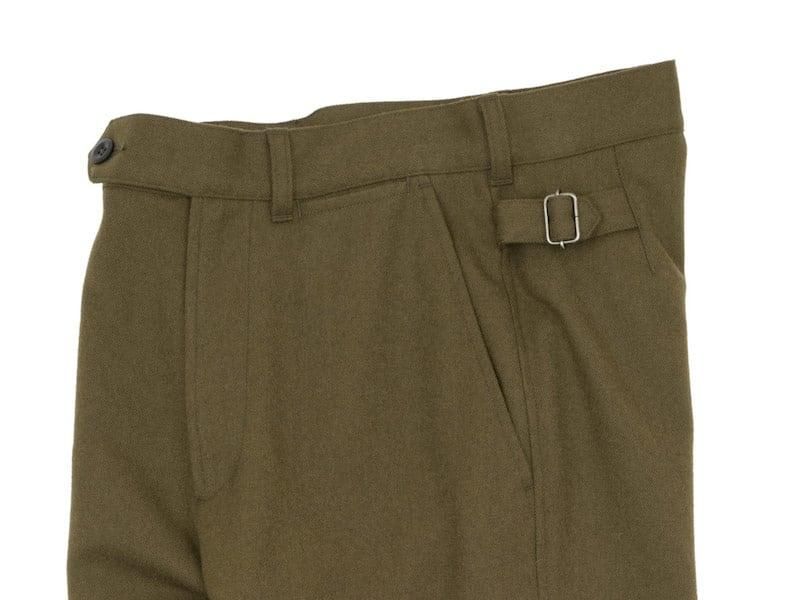 MHL. WOOL COTTON DRILL TROUSERS 180OLIVE ̥ǥ