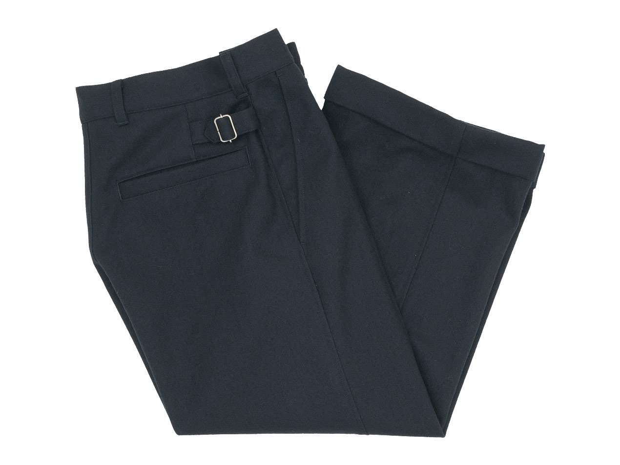 MHL. WOOL COTTON DRILL TROUSERS 121NAVY 〔レディース〕