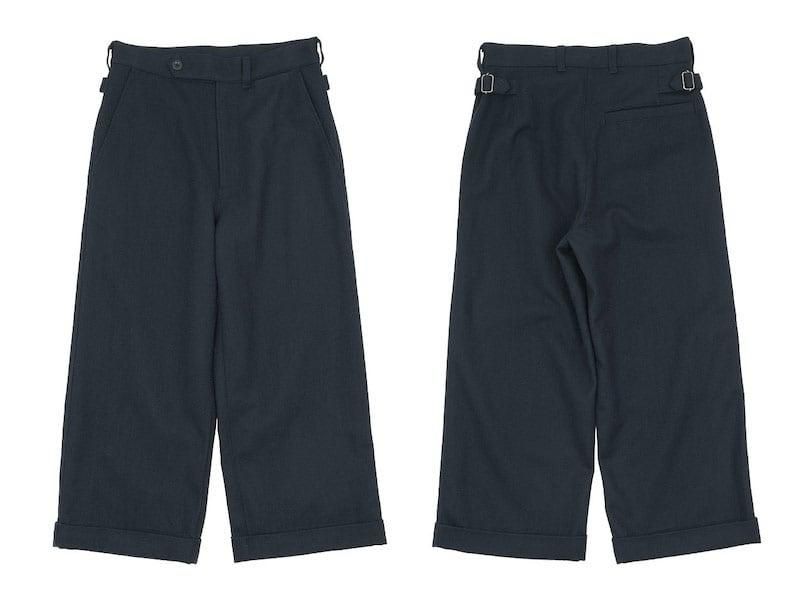 MHL. WOOL COTTON DRILL TROUSERS 121NAVY ̥ǥ