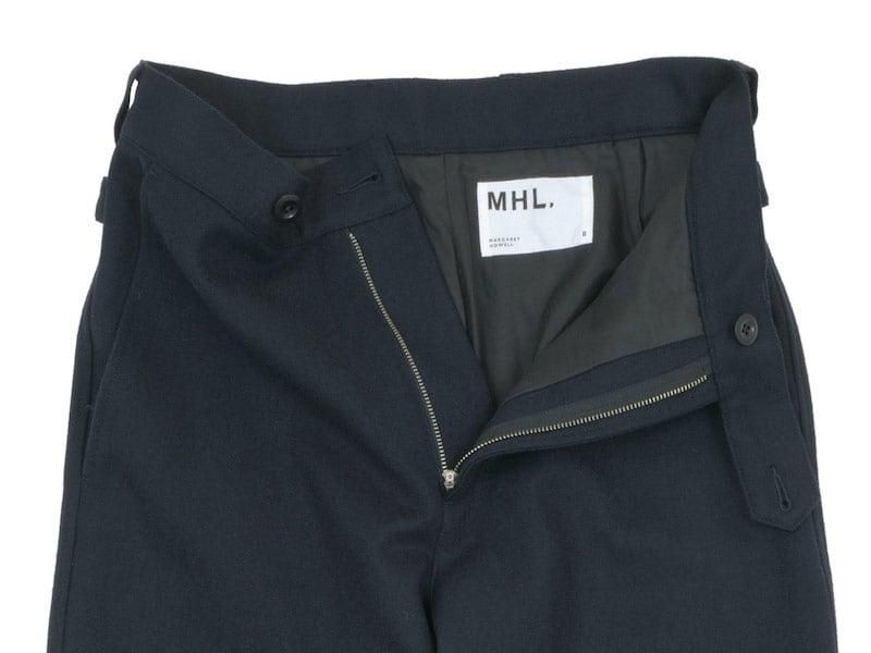 MHL. WOOL COTTON DRILL TROUSERS 121NAVY ̥ǥ