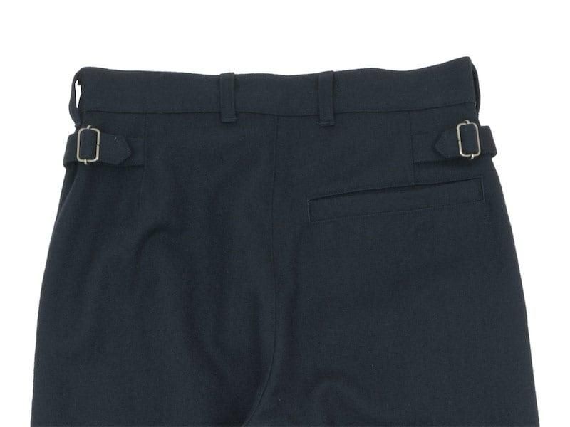 MHL. WOOL COTTON DRILL TROUSERS 121NAVY ̥ǥ
