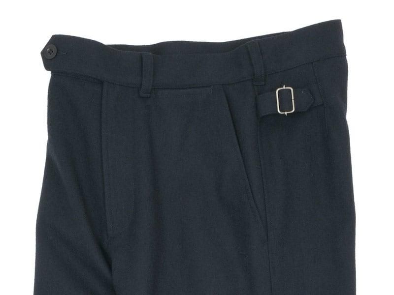 MHL. WOOL COTTON DRILL TROUSERS 121NAVY ̥ǥ