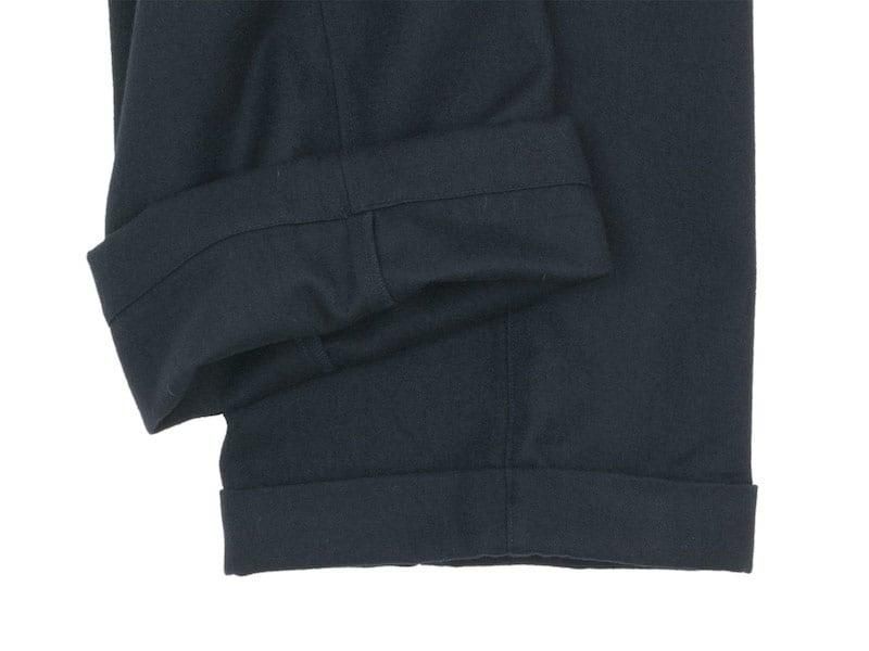 MHL. WOOL COTTON DRILL TROUSERS 121NAVY ̥ǥ