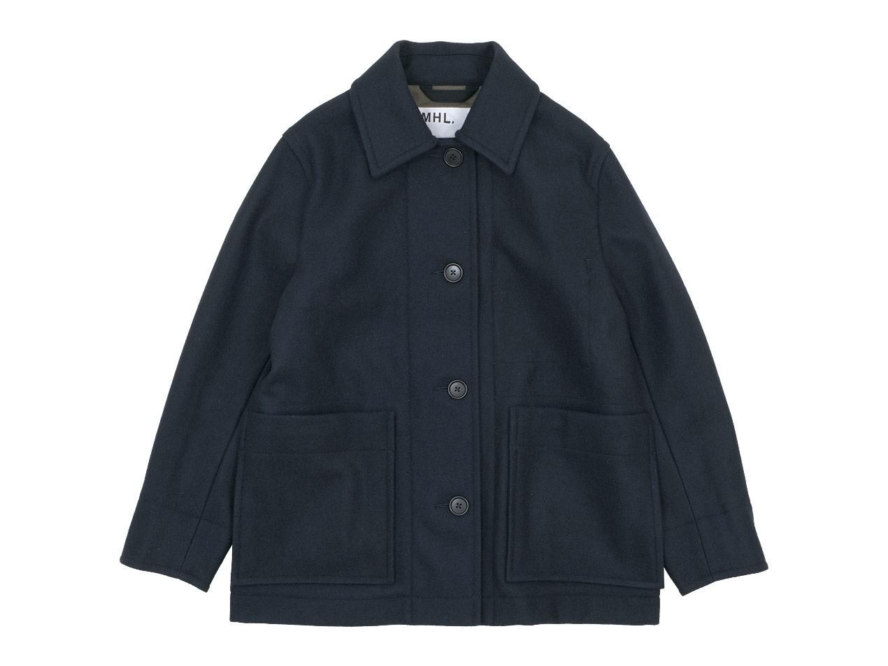 MHL. BASIC WOOL MELTON COAT 121NAVY 〔レディース〕 MHL.通販