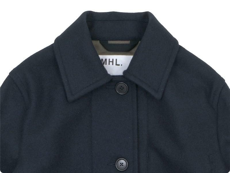 MHL. BASIC WOOL MELTON COAT 121NAVY ̥ǥ
