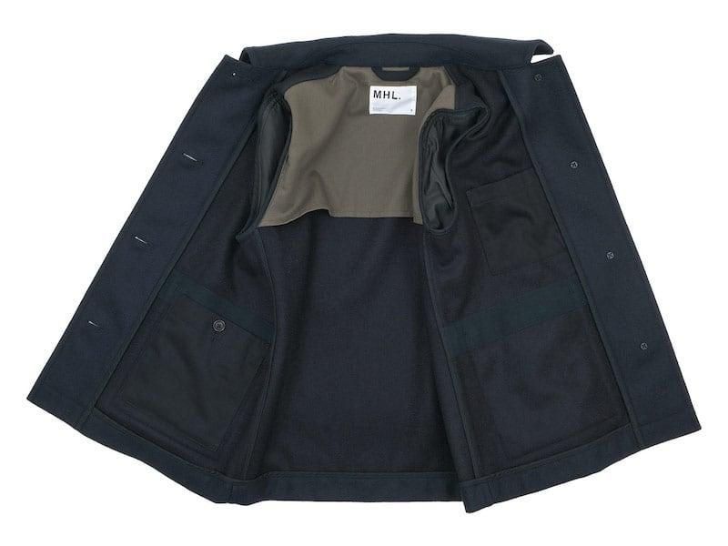MHL. BASIC WOOL MELTON COAT 121NAVY 〔レディース〕 MHL.通販