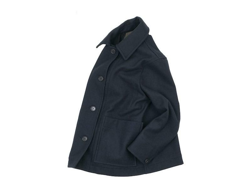 MHL. BASIC WOOL MELTON COAT 121NAVY ̥ǥ