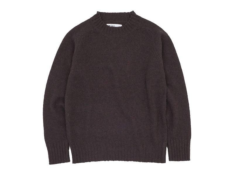 MHL. FINE SHETLAND 5G KNIT 052BROWN ̥󥺡