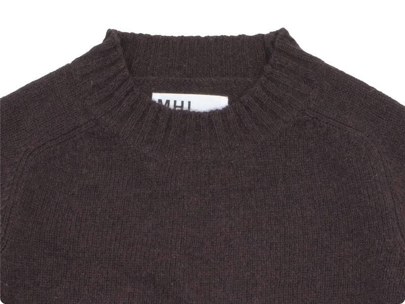 MHL. FINE SHETLAND 5G KNIT 052BROWN ̥󥺡