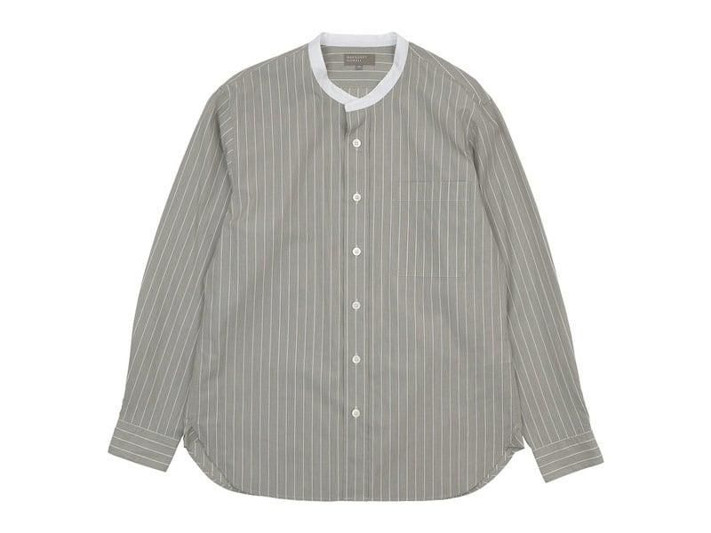 MARGARET HOWELL HAIRLINE STRIPE COTTON POPLIN SHIRTS 043BEIGE ̥󥺡