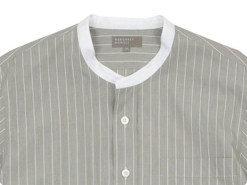 MARGARET HOWELL HAIRLINE STRIPE COTTON POPLIN SHIRTS 043BEIGE ̥󥺡