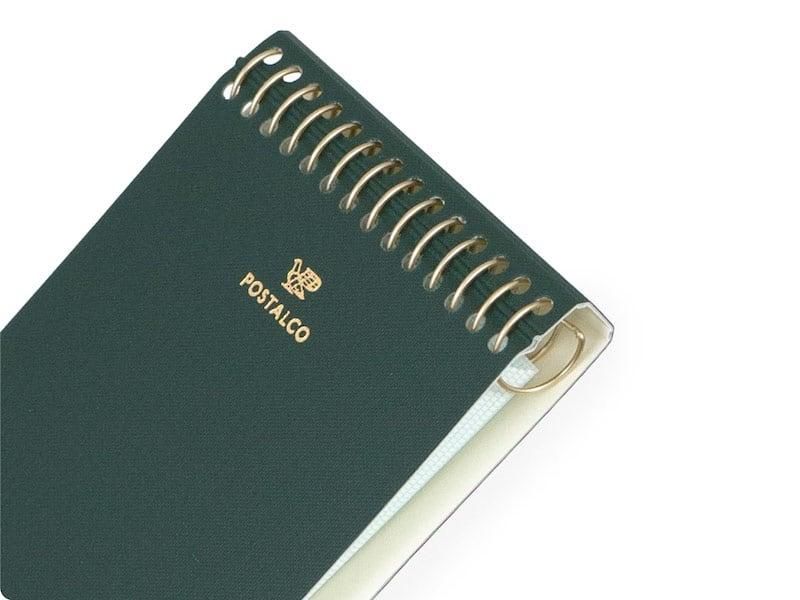 POSTALCO Notebook A7 Bank Green