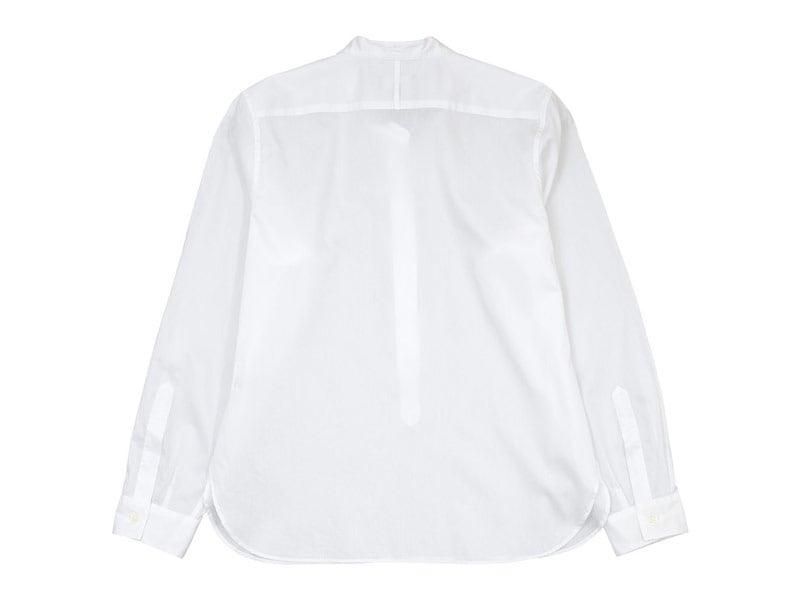 MARGARET HOWELL CHINTZ COTTON PULL ON COLLARLESS SHIRTS 030WHITE ̥ǥ