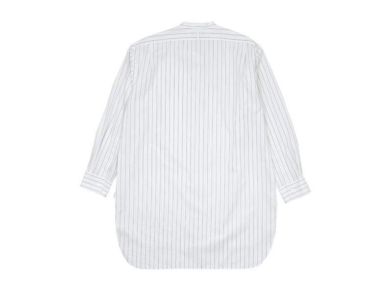 MARGARET HOWELL CLASSIC STRIPE COTTON LONG SHIRTS 034WHITE ̥ǥ