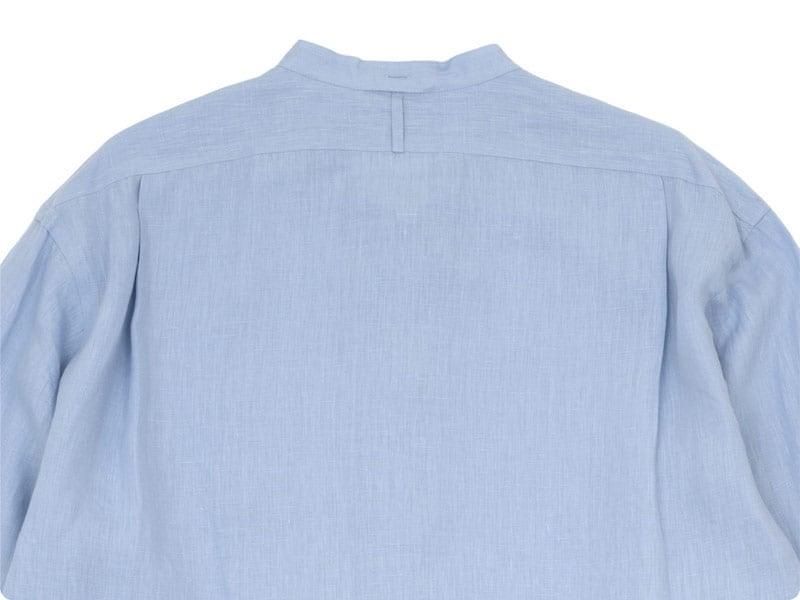 MARGARET HOWELL SHIRTING LINEN LONG SHIRTS 112BLUE ̥ǥ