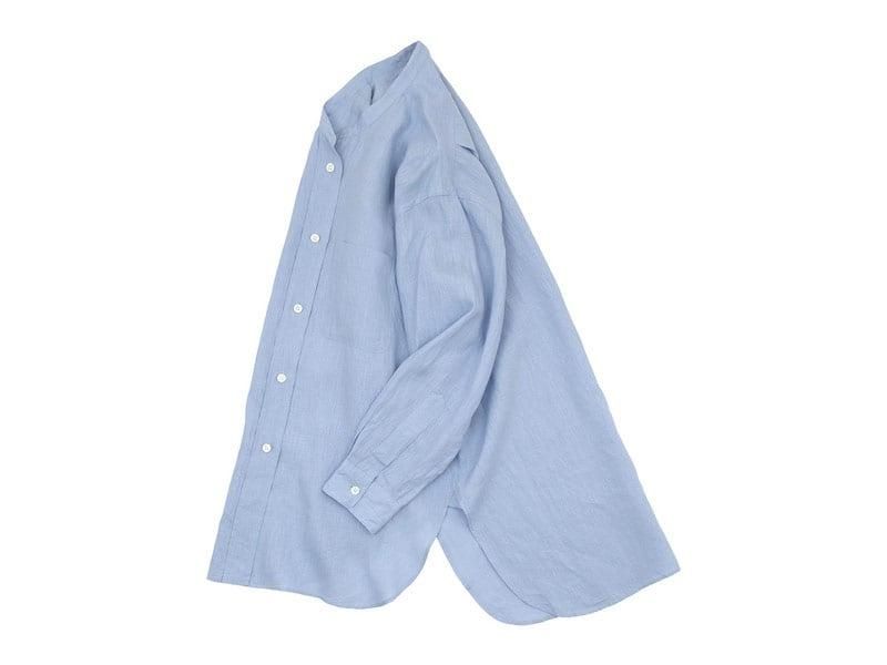 MARGARET HOWELL SHIRTING LINEN LONG SHIRTS 112BLUE ̥ǥ