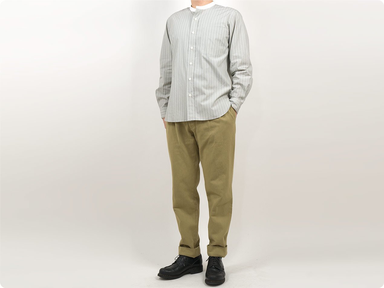 MARGARET HOWELL HEAVY COTTON DRILL TROUSERS 040BEIGE 〔メンズ
