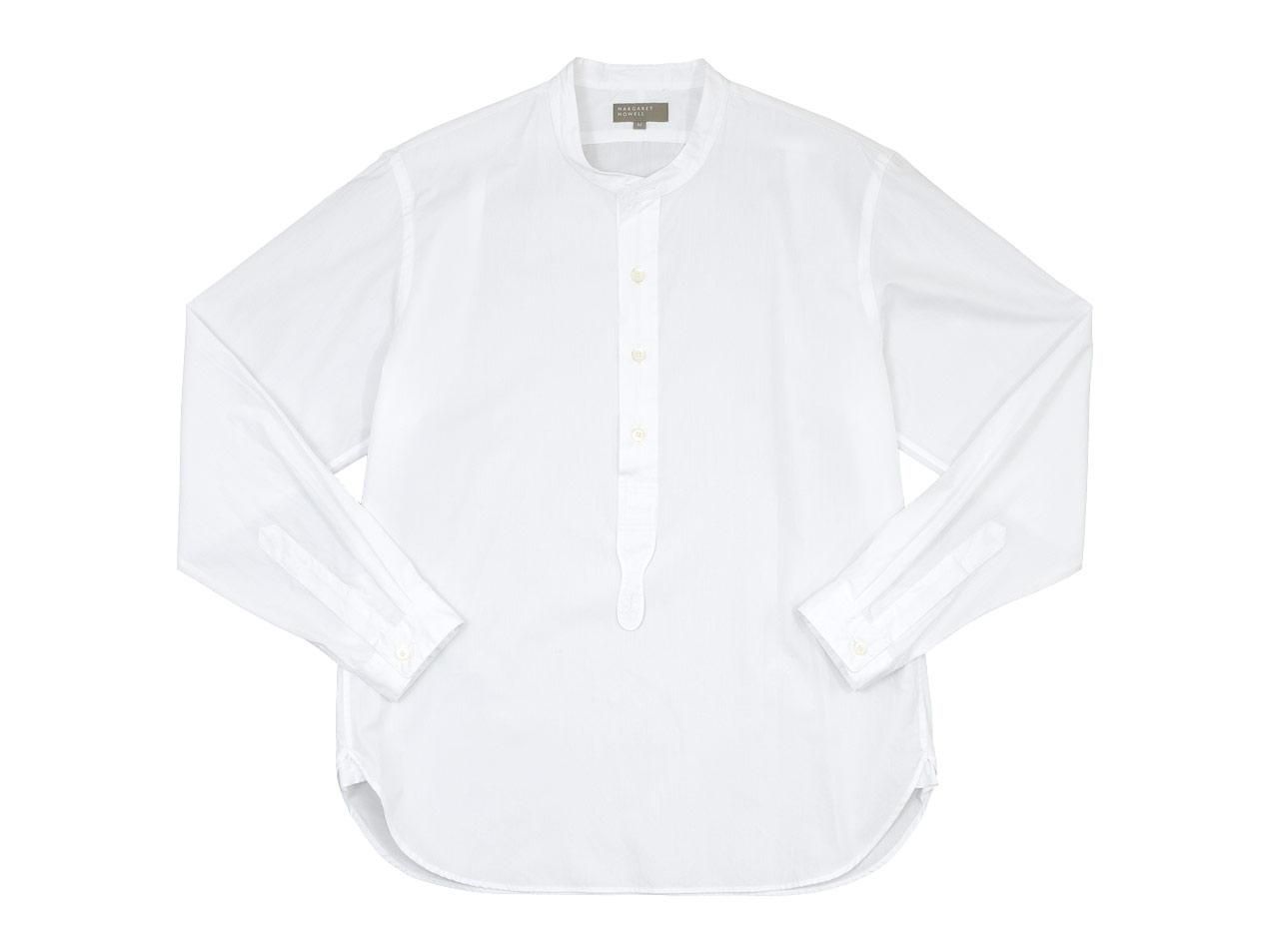 メンズMargaret Howell plain cotton poplin