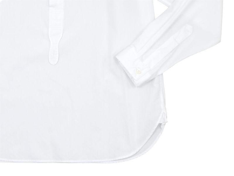MARGARET HOWELL PLAIN COTTON POPLIN P/O SHIRTS 030WHITE ̥󥺡