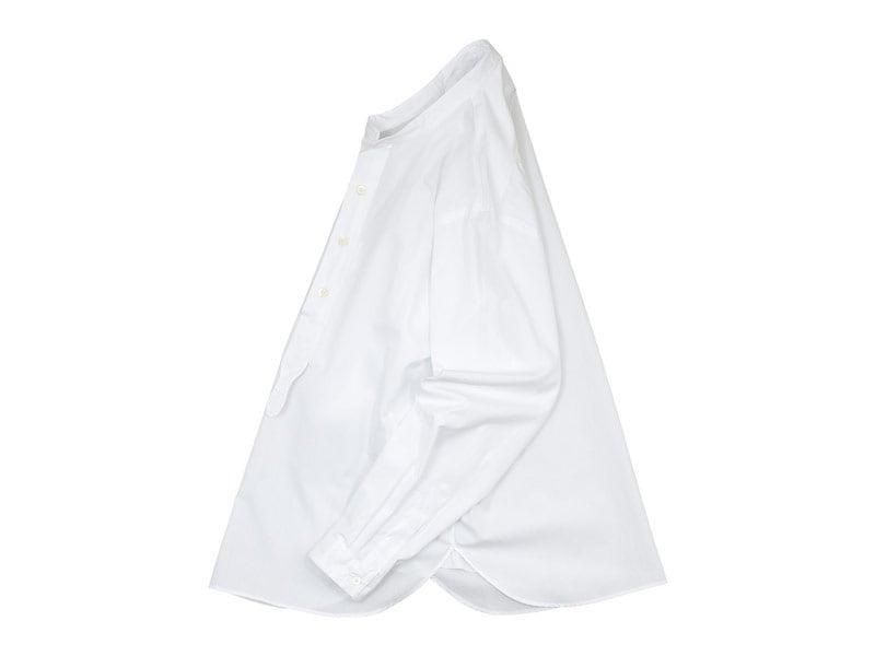MARGARET HOWELL PLAIN COTTON POPLIN P/O SHIRTS 030WHITE ̥󥺡