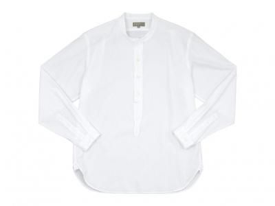 MARGARET HOWELL PLAIN COTTON POPLIN P/O SHIRTS 030WHITE ̥󥺡