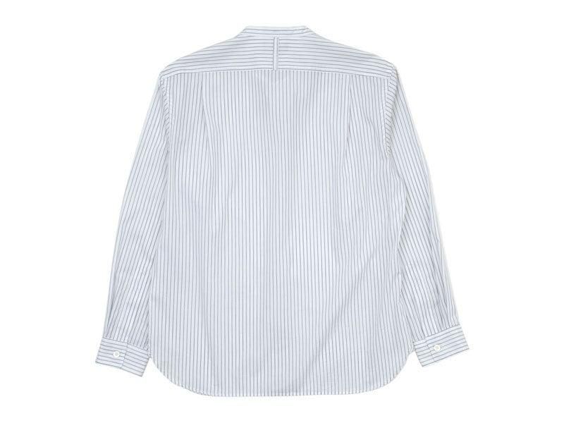 MARGARET HOWELL TEXTURED STRIPE COTTON SHIRTS 034WHITE ̥󥺡